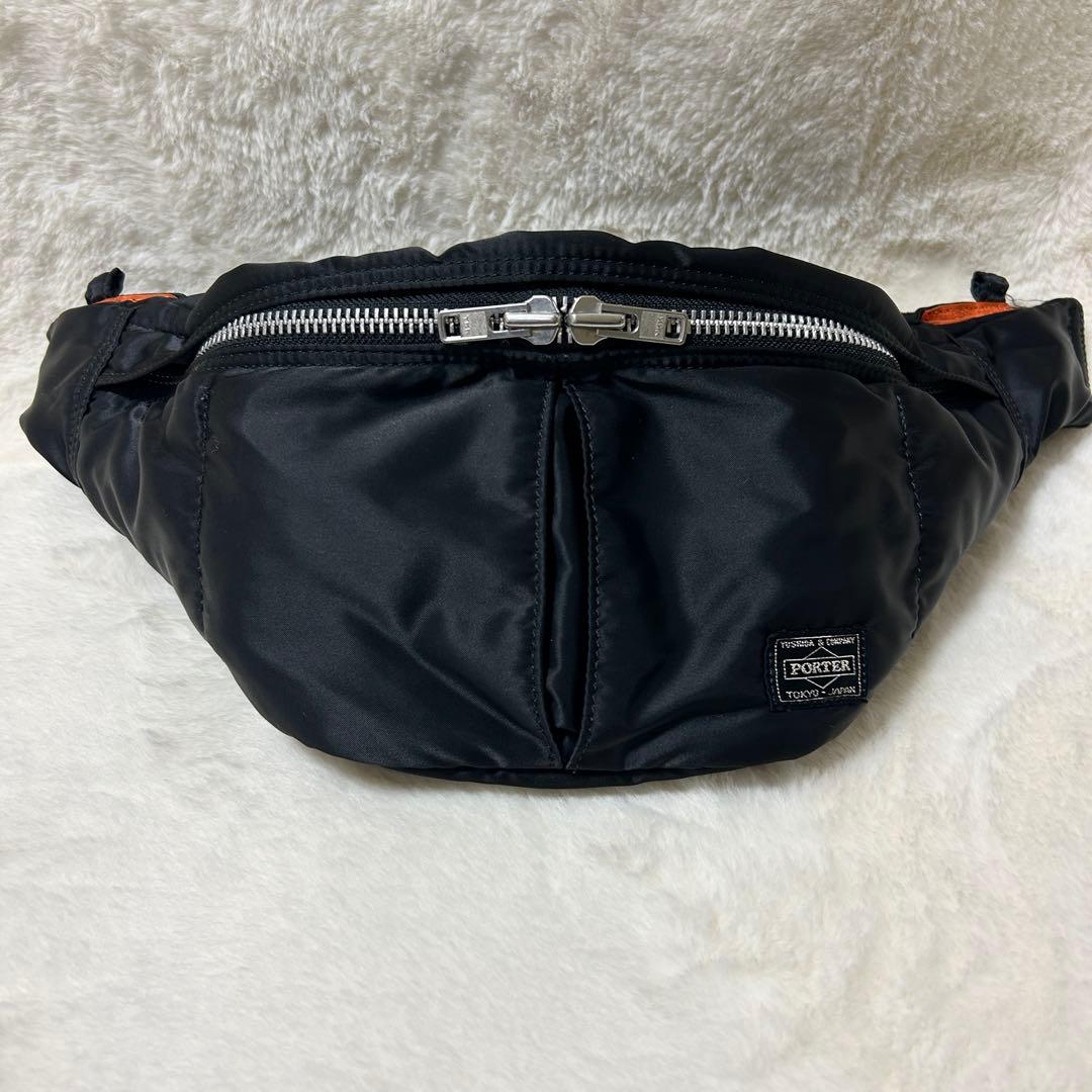 ［廃盤・新品・人気］タンカー・ポーター・ウエストバッグL、ブラック