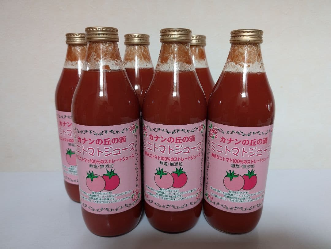 北海道　ミニトマトジュース「カナンの丘の滴」1000ml 6本セット