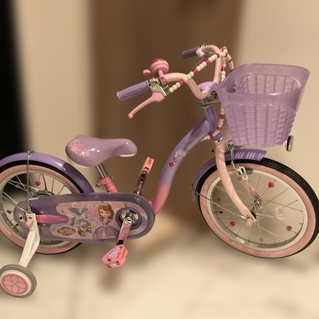 Q*ま様 子供用自転車 プリンセス・ソフィアデザイン　16インチ
