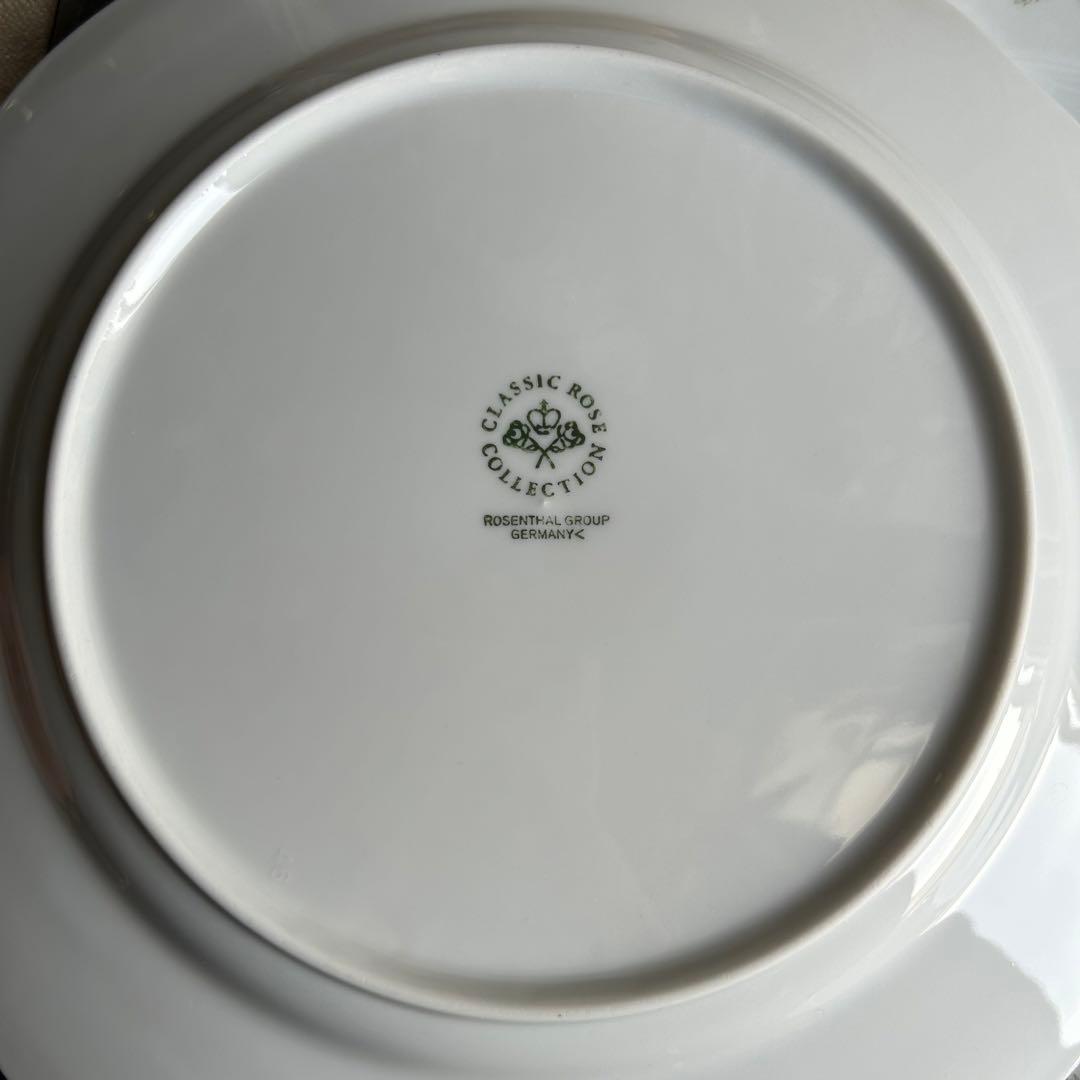 ドイツ製ROSENTHAL Catherine繊細なレリーフ花束プレート大皿5枚