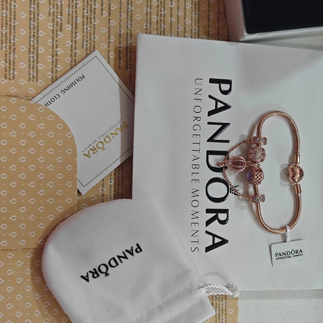 【Pandora 18ccm】ローズゴールドトーン ブレスレット