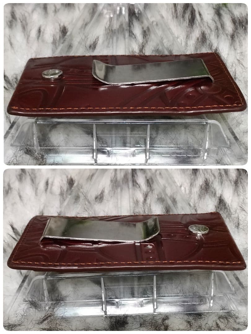 Vivienne Westwood マネークリップ 財布 レザー オーブブラウン