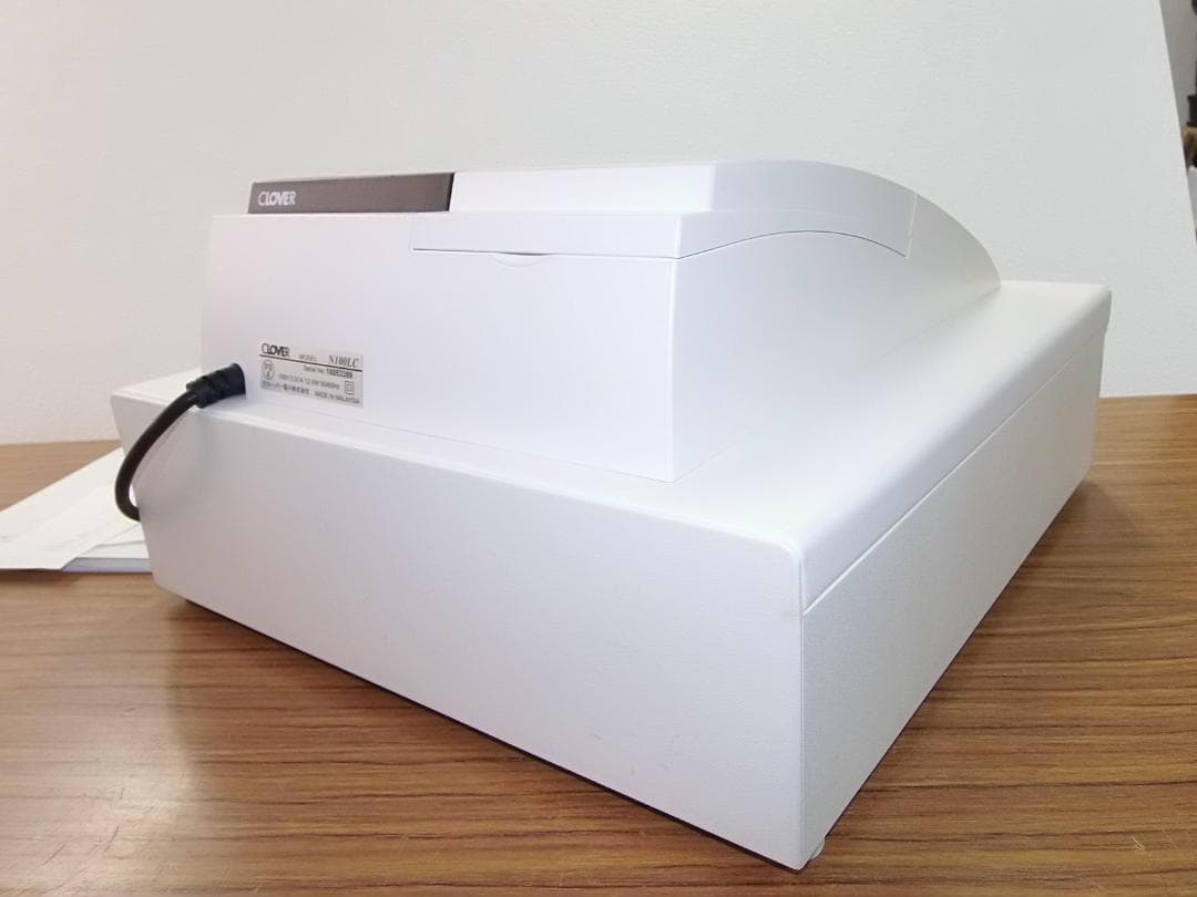325簡単レジ　クローバー電子　100LC　レジスター 4部門