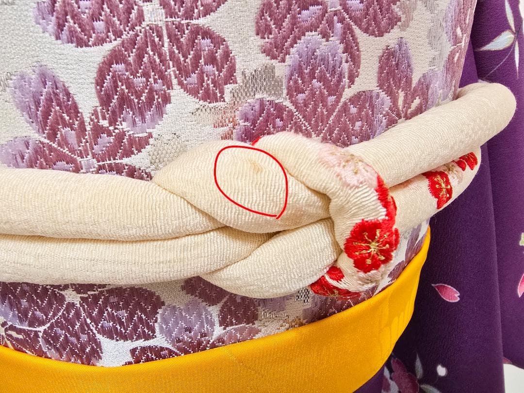 七五三　7歳　 紫　着物セット　女の子 d03