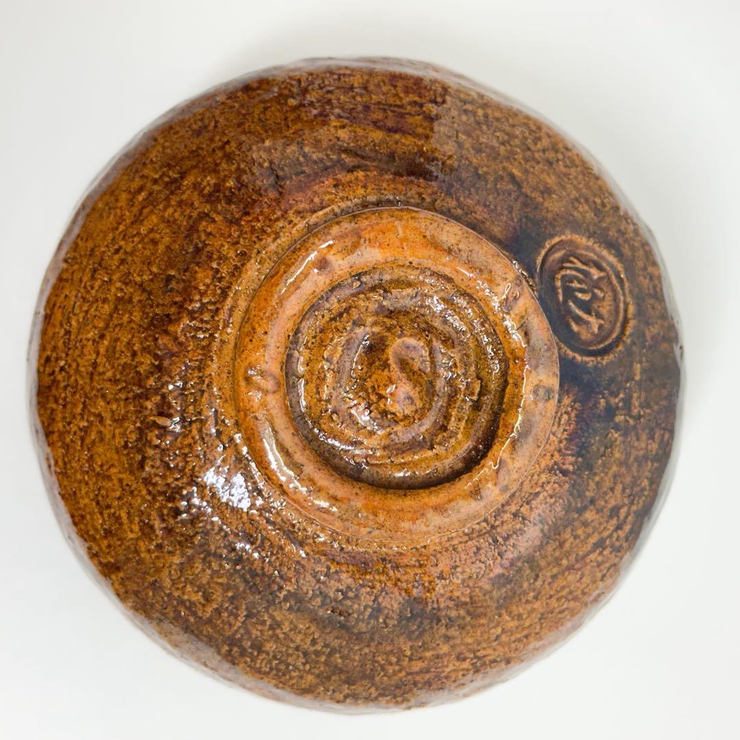 美品 九代 大樋長左衛門作 飴釉 茶碗 大樋焼 高級茶道具 金沢