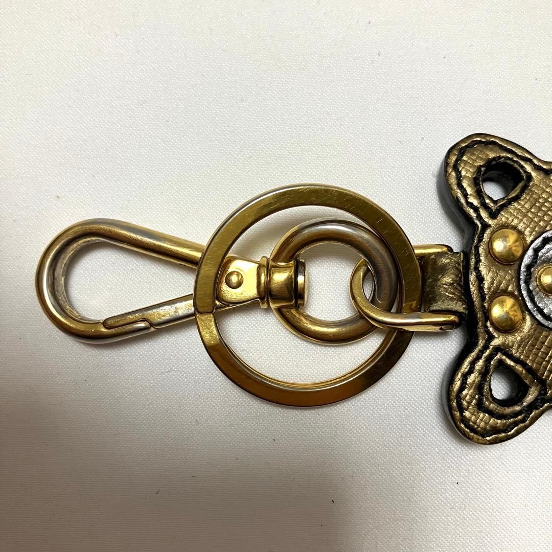 プラダ キーチャーム キーホルダー ベア クマ 熊 ゴールド シルバー