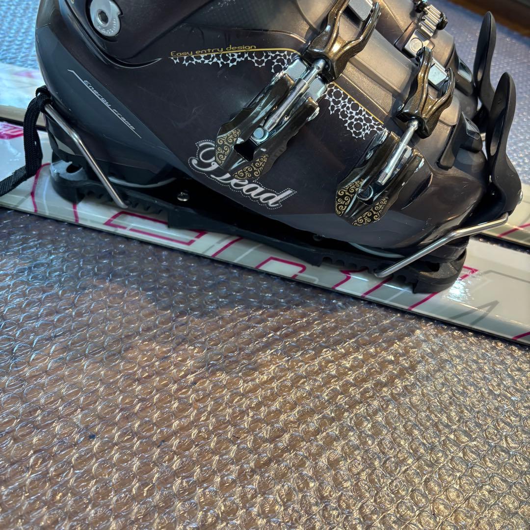 レディースショートスキーセット　ファンスキー　head 25cm ブーツ付