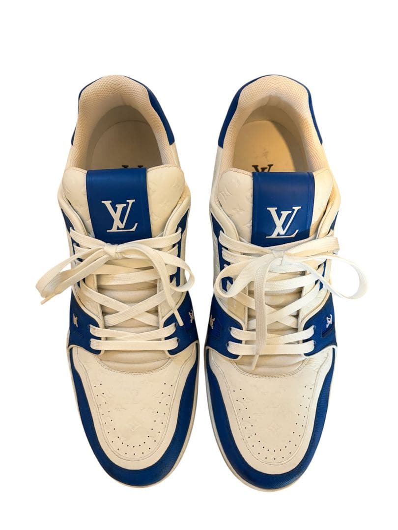 美品　Louis Vuitton スニーカー ホワイト/ブルー