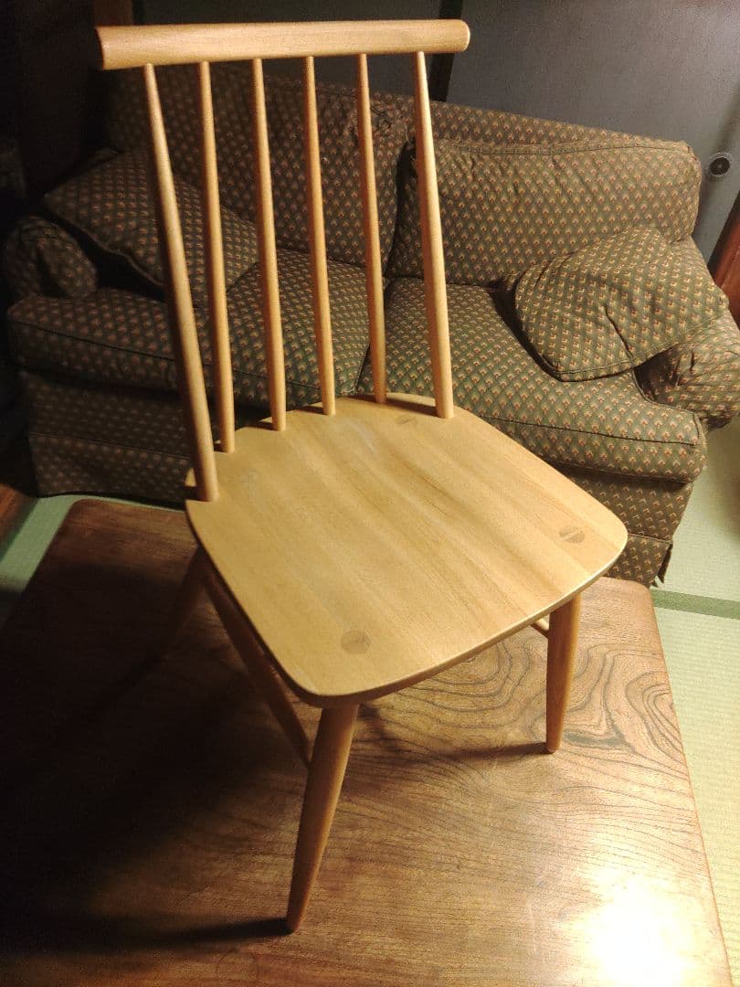 希少　いまだ　北欧　無垢　椅子　ウィンザーチェア　ヴィンテージ　伝統工芸