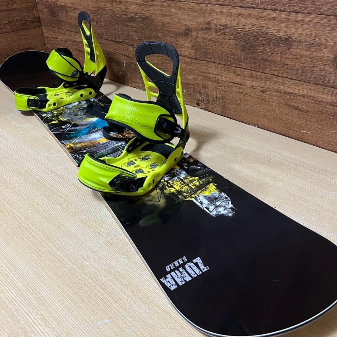 美品　初心者オススメ ZUMA ヅマ　メンズスノーボード2点 ボード 155cm