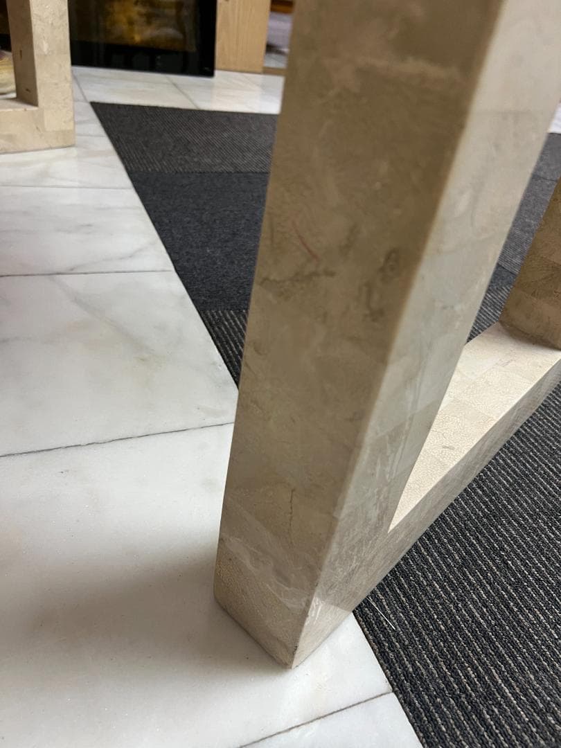 【引き取り限定】大理石チェステーブル