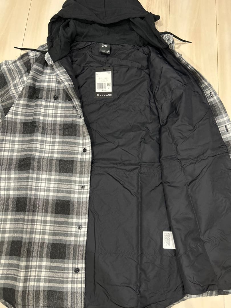 【新品】NIKE SB フランネルシャツ チェック柄 長袖　フード 2XL