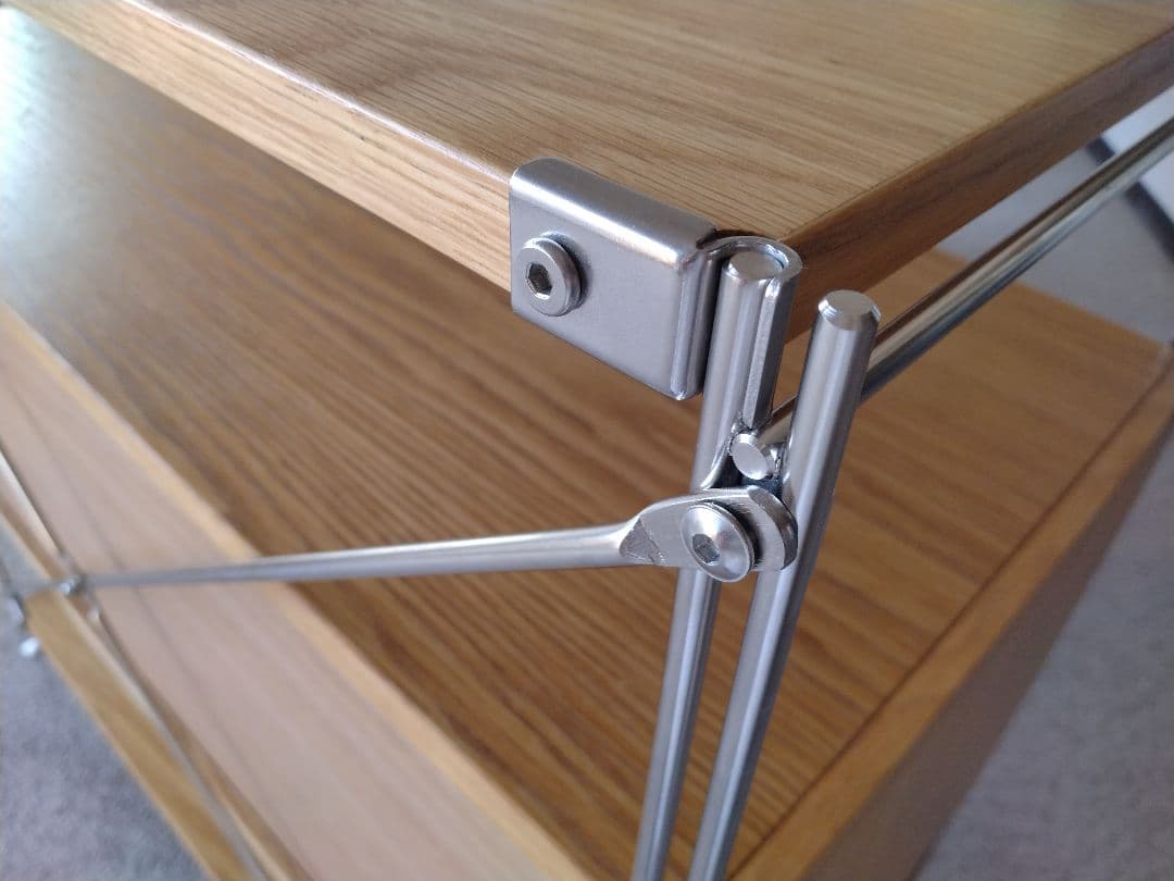 【hako☺︎様1/2専用】MUJI無印 ステンレスユニットシェルフワイドガラス