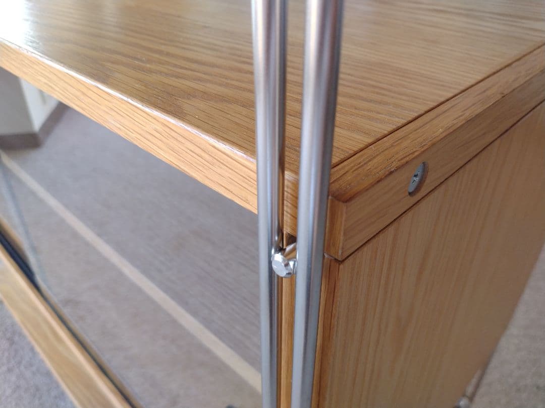 【hako☺︎様1/2専用】MUJI無印 ステンレスユニットシェルフワイドガラス