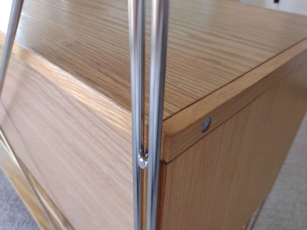 【hako☺︎様1/2専用】MUJI無印 ステンレスユニットシェルフワイドガラス