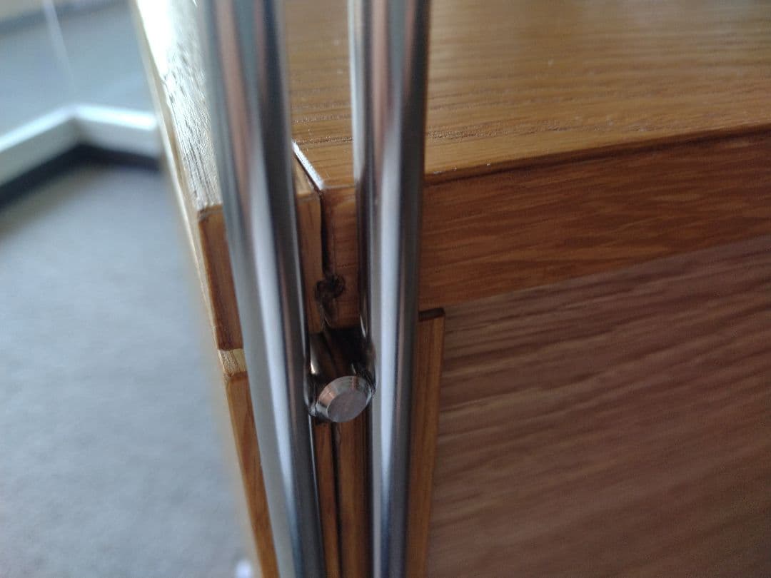 【hako☺︎様1/2専用】MUJI無印 ステンレスユニットシェルフワイドガラス