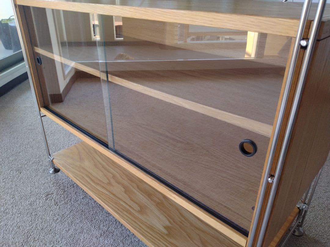 【hako☺︎様1/2専用】MUJI無印 ステンレスユニットシェルフワイドガラス