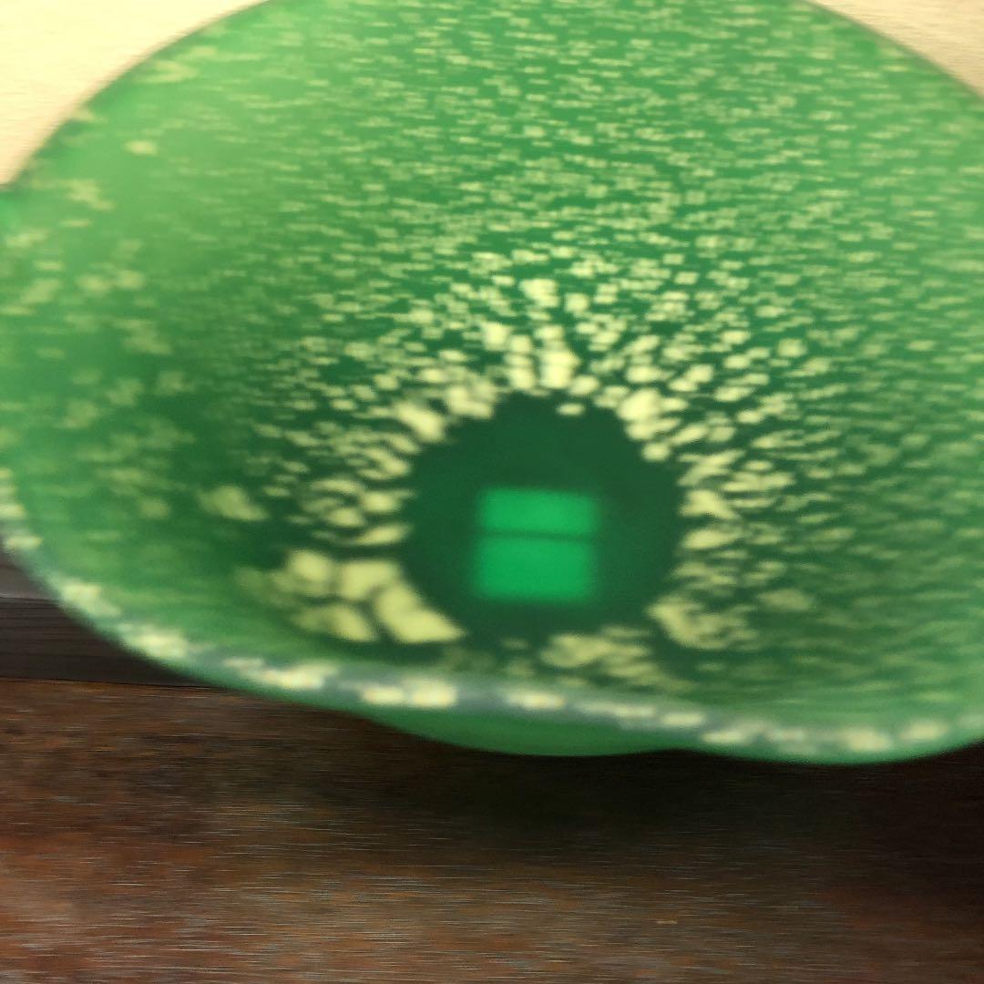 サラダボール　ガラス　金箔　手作り