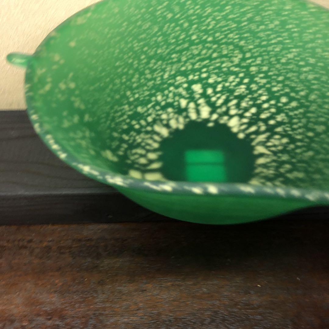 サラダボール　ガラス　金箔　手作り