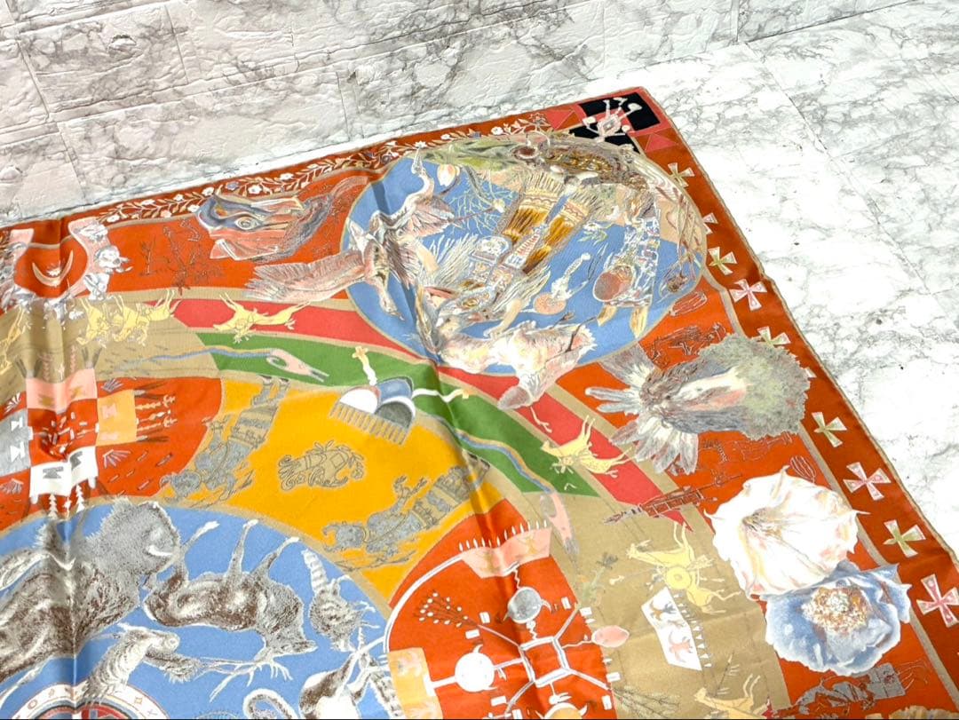 【正規品 希少】HERMES Carre 90 大判 スカーフ シルク100％