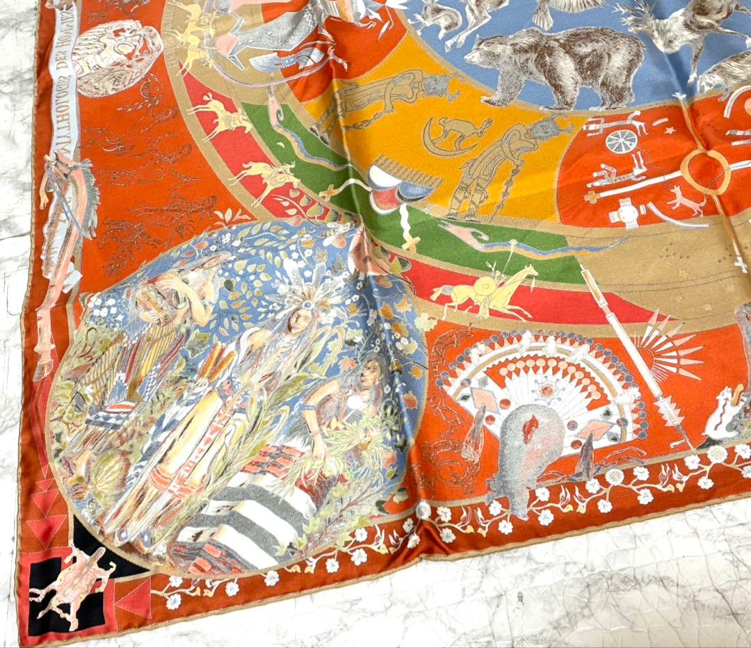 【正規品 希少】HERMES Carre 90 大判 スカーフ シルク100％
