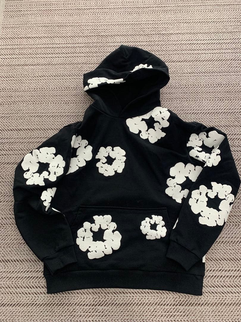 DENIM TEARS パーカー M ブラック 花柄