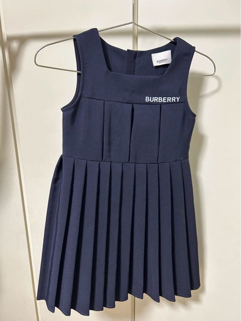 BURBERRY ネイビー ノースリーブワンピース&ドレス　セレモニー　美品