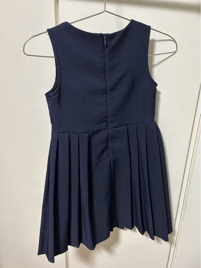 BURBERRY ネイビー ノースリーブワンピース&ドレス　セレモニー　美品