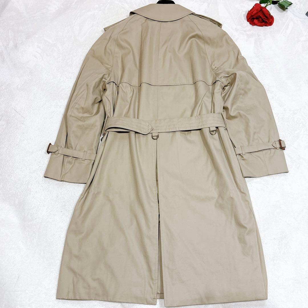 ほぼ未使用✨　アクアスキュータム　トレンチコート ベージュ　メンズ　ロング