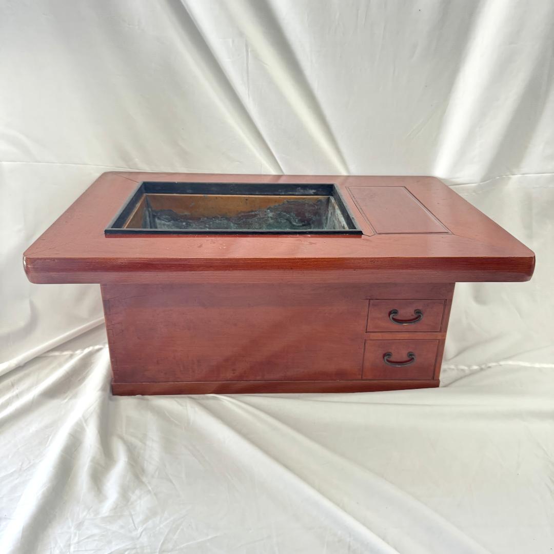 は*る様 昭和レトロ 長火鉢 囲炉裏テーブル 木製 アンティーク ヴィンテージ