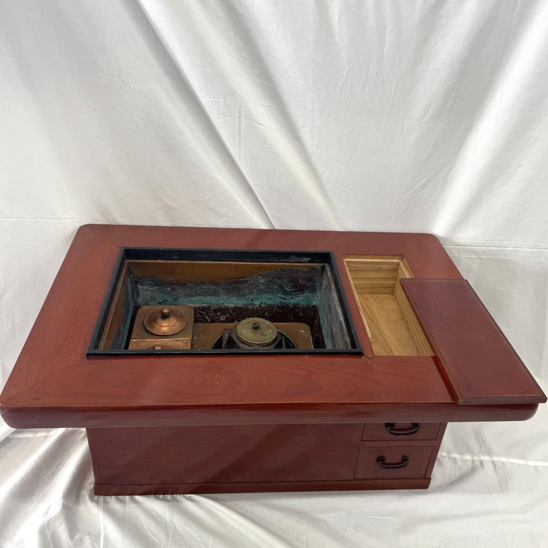 は*る様 昭和レトロ 長火鉢 囲炉裏テーブル 木製 アンティーク ヴィンテージ