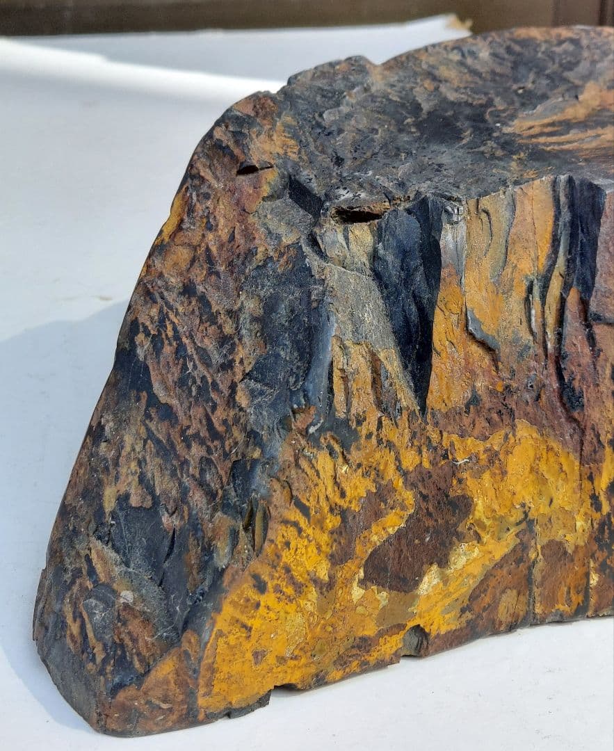 龍渓石 原石 信州辰野横川産 水石 鑑賞石 天然石 自然石 飾り石 龍渓硯