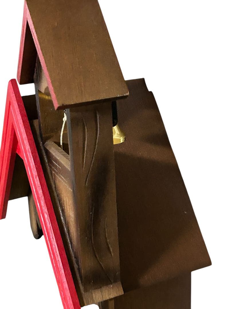 リズム　カッコーチロリアンR 4MJ732RH木枠 ふいご式 鳩時計 振り子時計