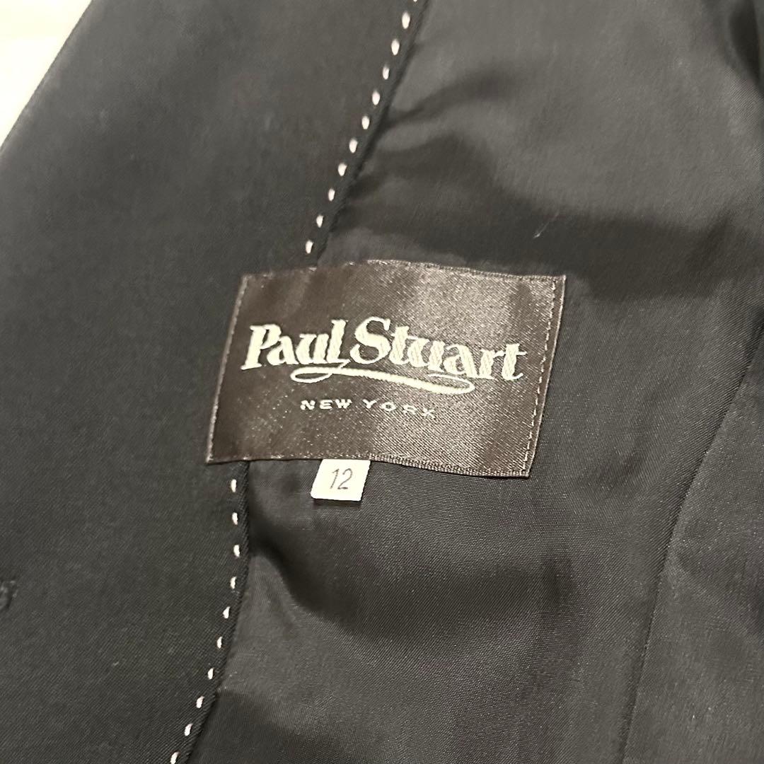 ✨美品✨Paul Stuart ポールスチュアート パンツスーツ　綿100 黒Ｌ