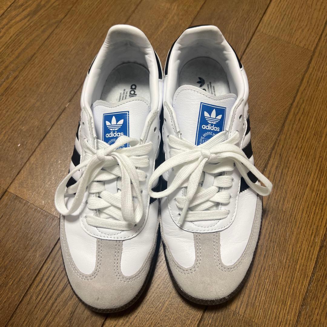 adidas Samba ホワイト/ スニーカー 24cm 美品