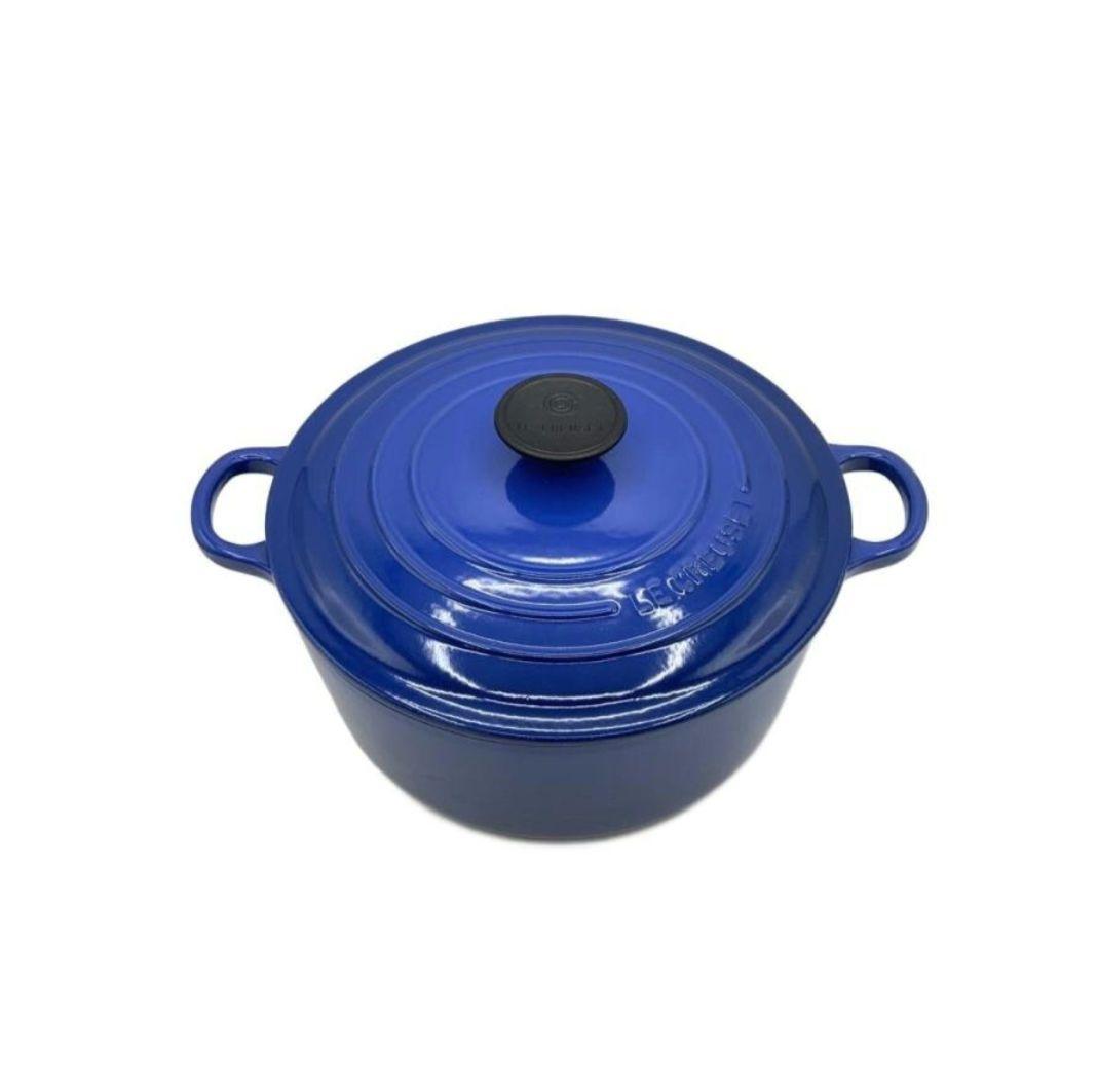 LE CREUSET ココット ロンド 24cm ブルー