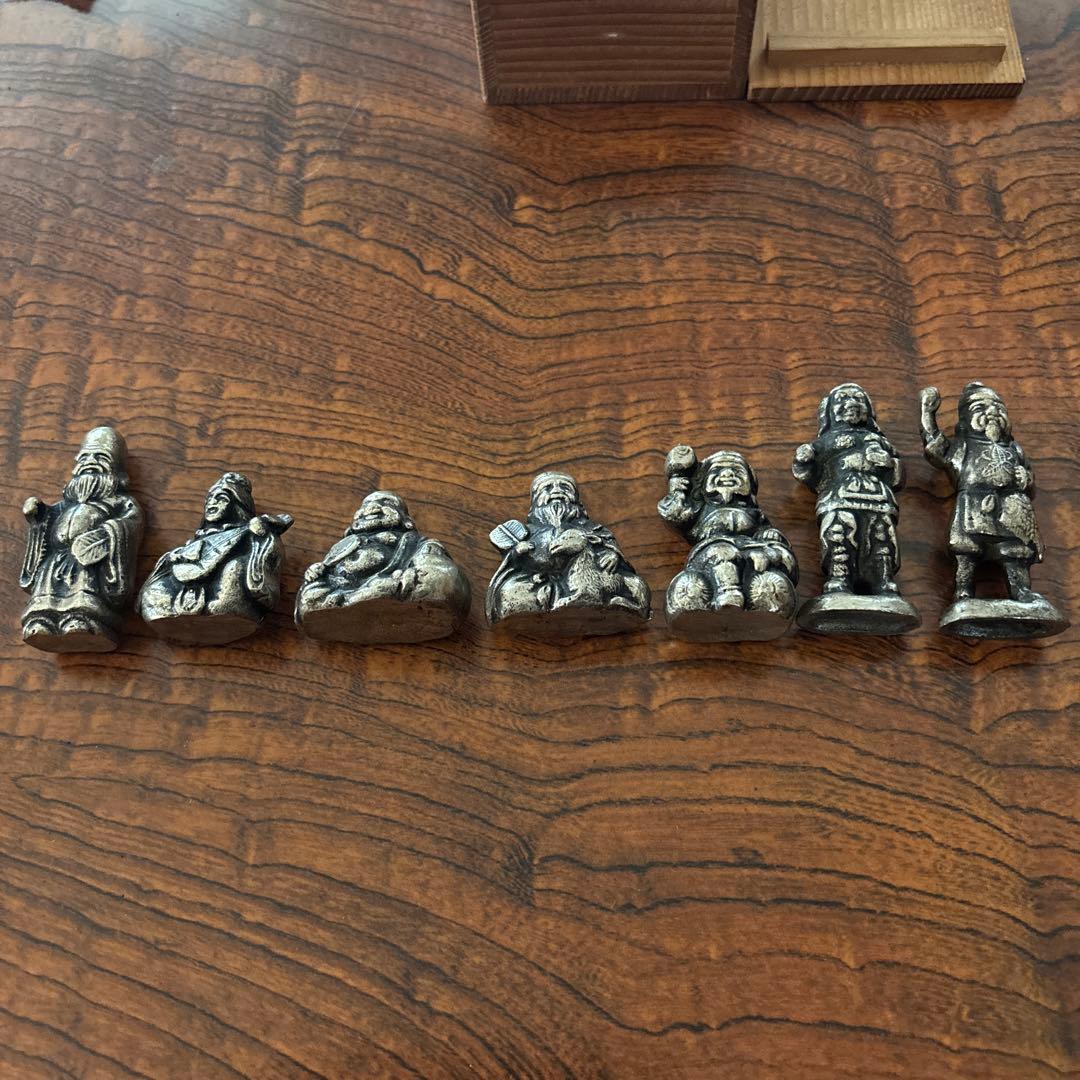 (最終値下げ品)七福神 鉄製 フィギュア コレクション アンティーク 7体セット