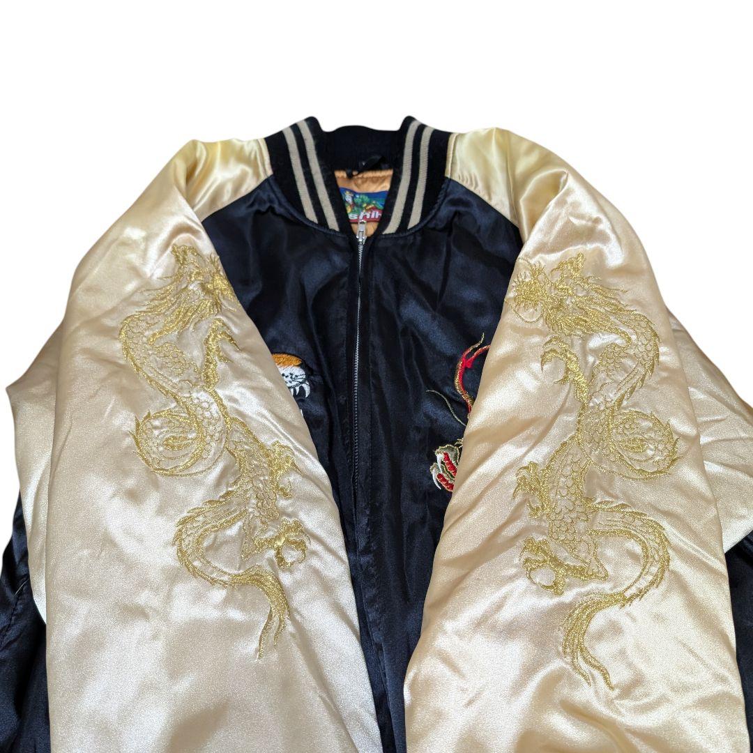 hosihime スカジャン 虎 龍 ドラゴン キルティング 星姫 刺繍