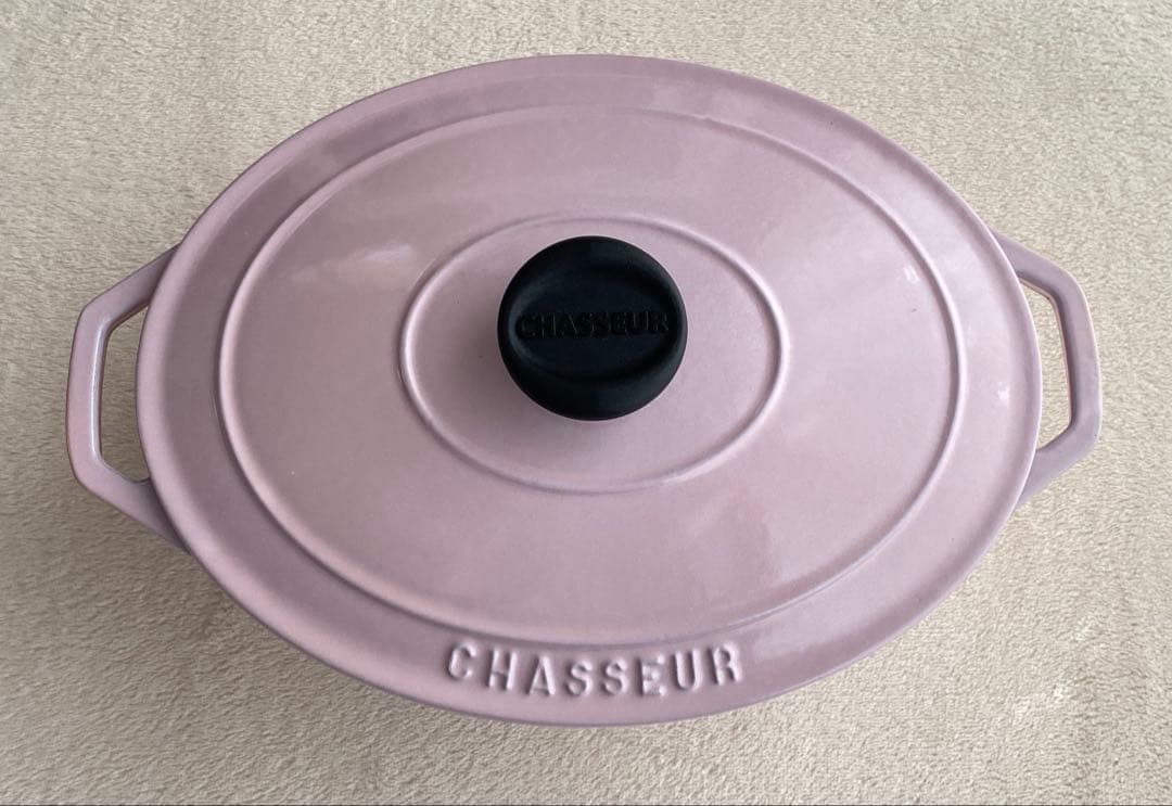 シャスール ココットオーバル　25cm ピンク色