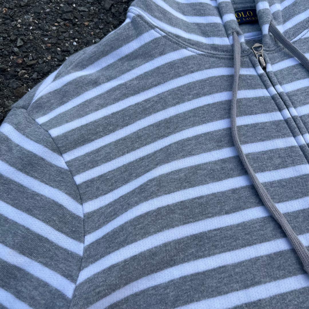 polo ralph lauren 00s パーカー　ボーダー　短丈　y2k