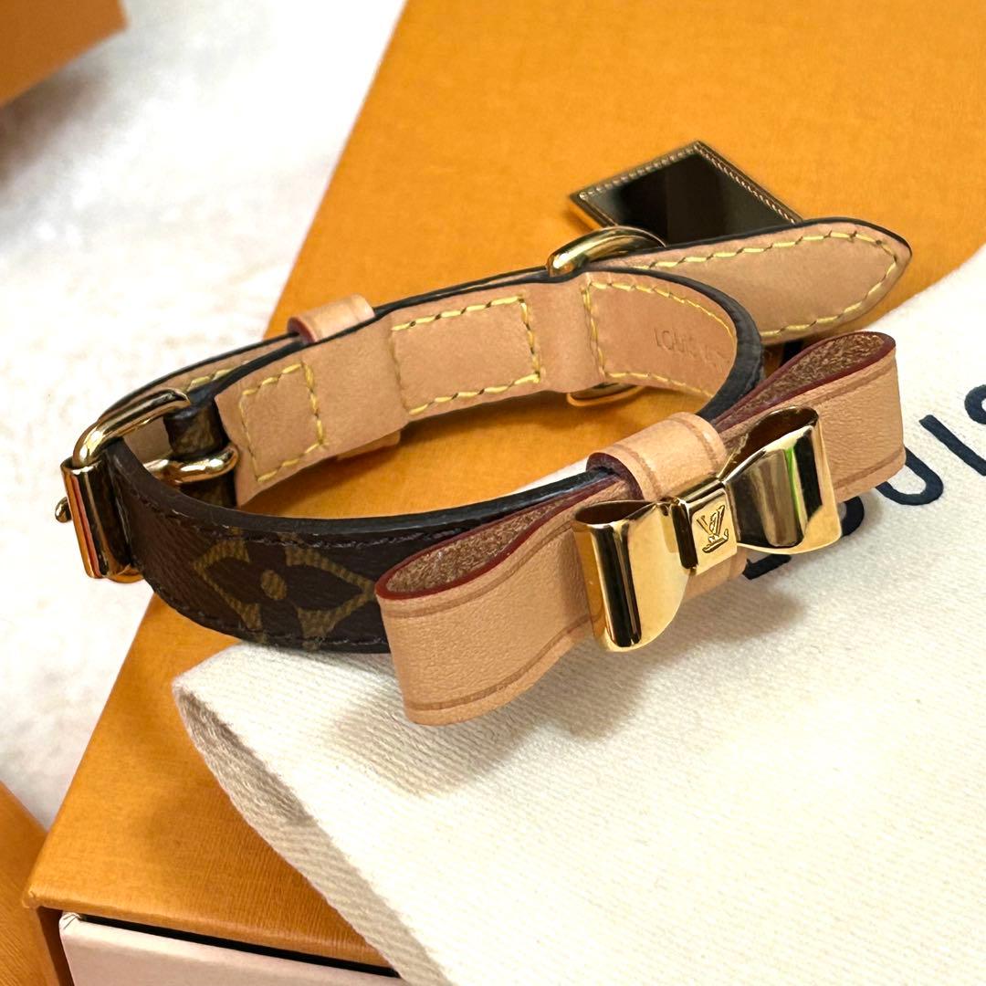 【試着のみ】LOUIS VUITTON ルイ・ヴィトン　リボン　首輪