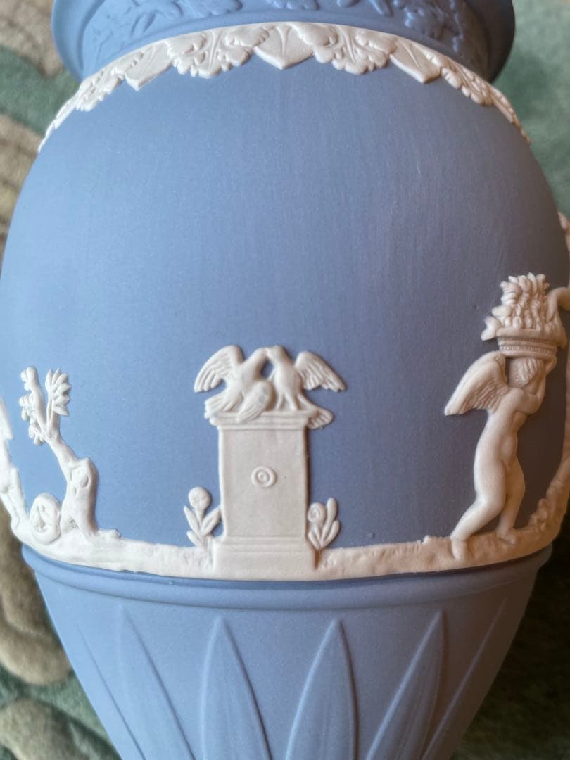 ウェッジウッド　ジャスパー　ベース　花瓶