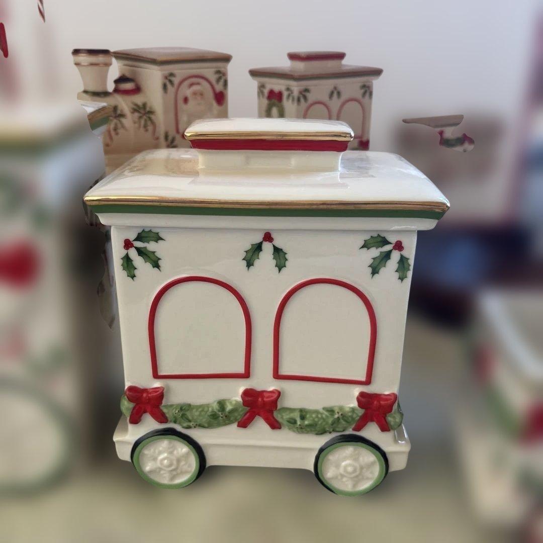 Lenox クリスマス 限定トレイン 収納、キャンディージャーセット（新品）