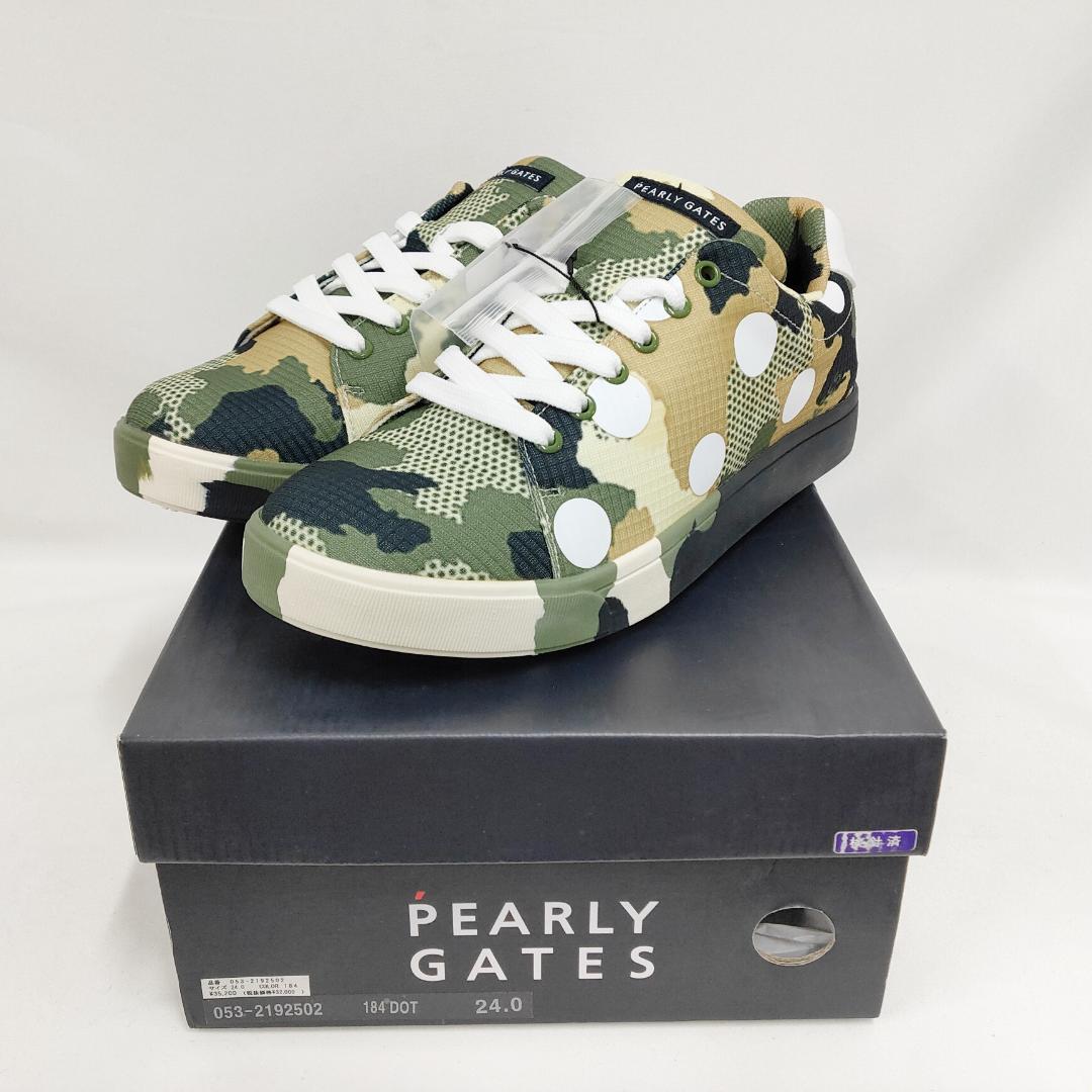 ○★新品 未使用 PEARLY GATES ローカット ゴルフシューズ ドット