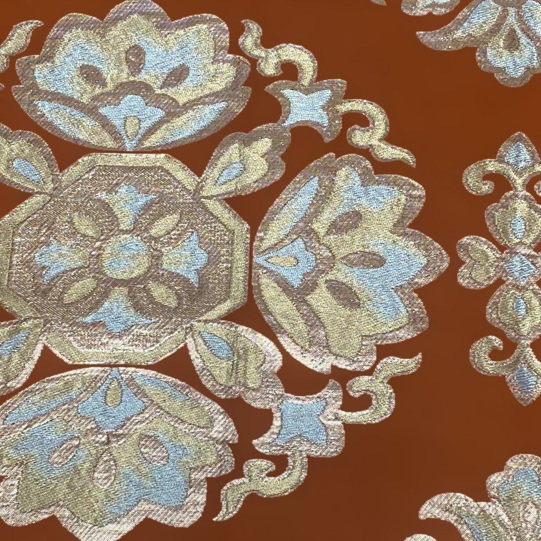 table runner 「宝相華」　帯リメイク　長尺