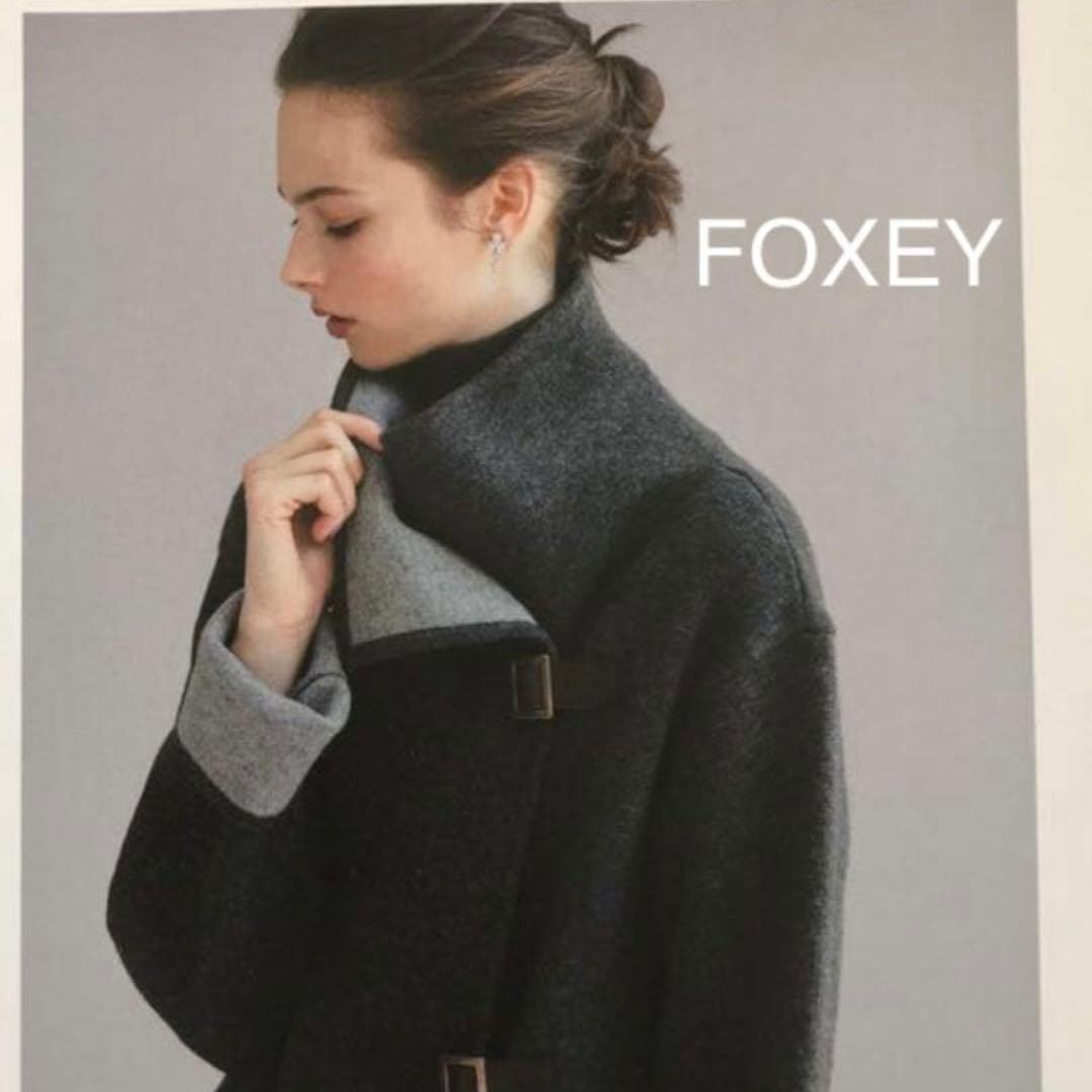 【極美品】FOXEY フォクシーブティック　コート　ウール　ルネ　ロロピアーナ