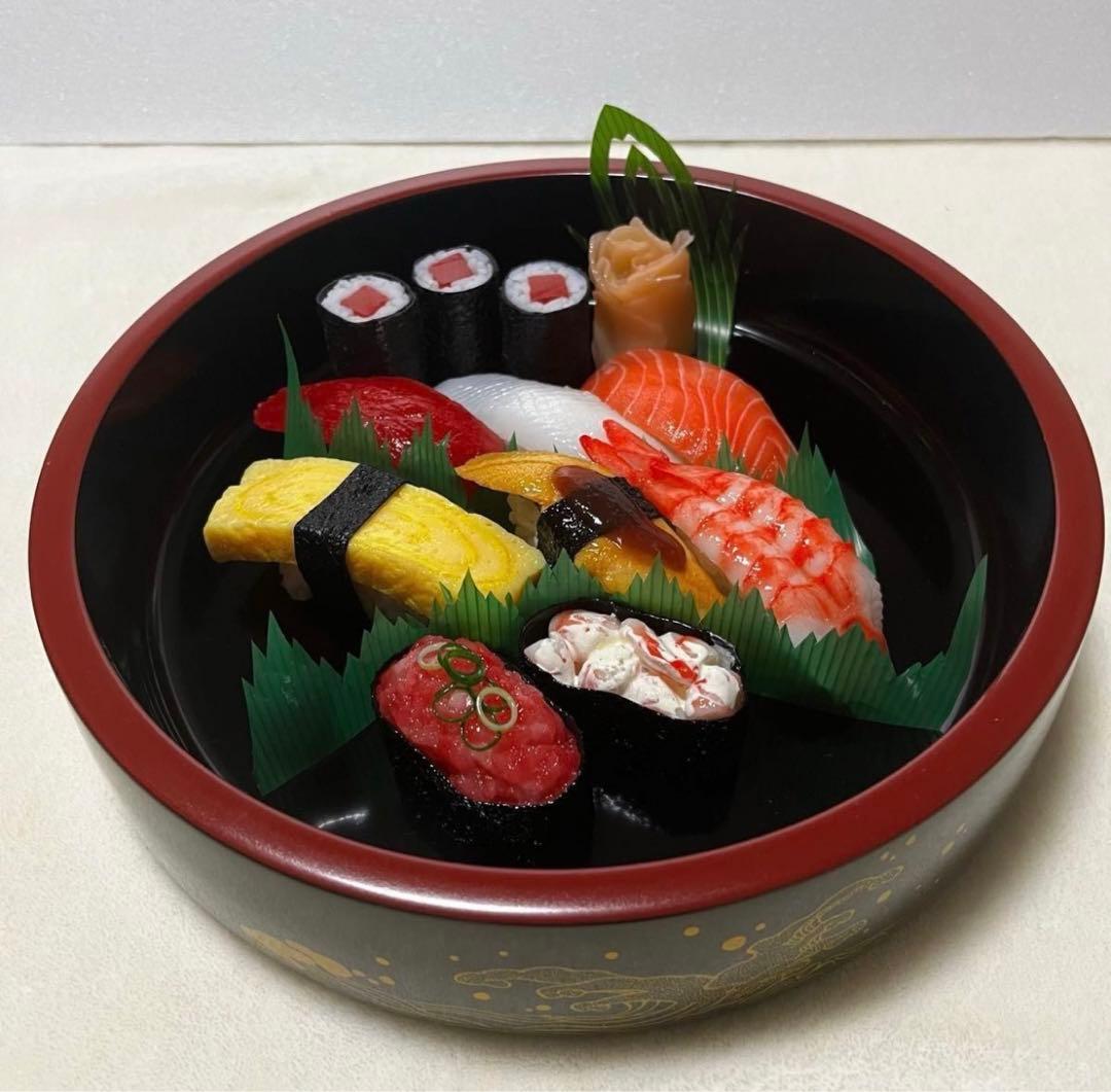 完全非売品　銀のさら　食品サンプル　寿司サンプル　オリジナル　レア　激安　お寿司