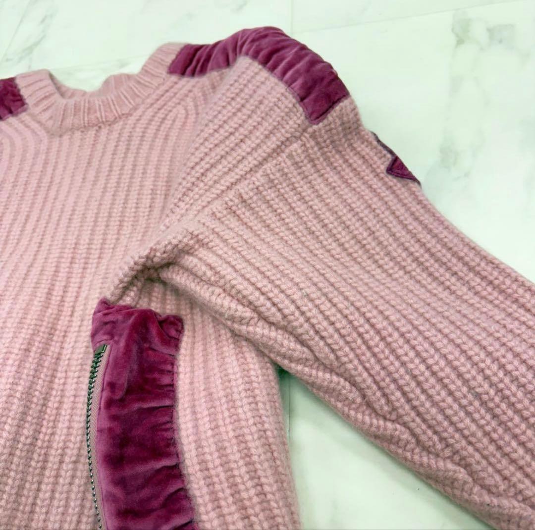 MONCLER ピンク ニット セーター 長袖