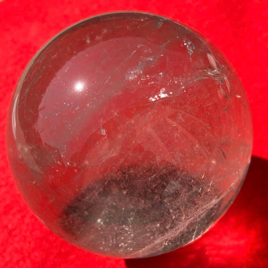 ✳️専用、‼️✨クラックと透明度と虹の共演✨虹入り ヒマラヤ水晶 丸玉 天然石 原石