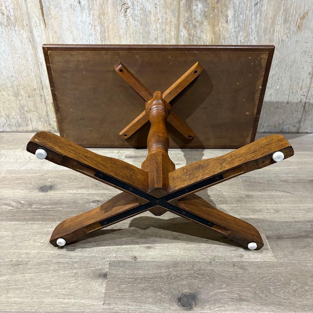 カフェテーブル　センターテーブル　オーク材　②